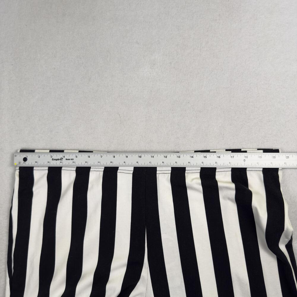 New KILLSTAR Inferno Room Bell Bottom Pants Striped Flare Black White Plus 4XL - Picture 6 of 16